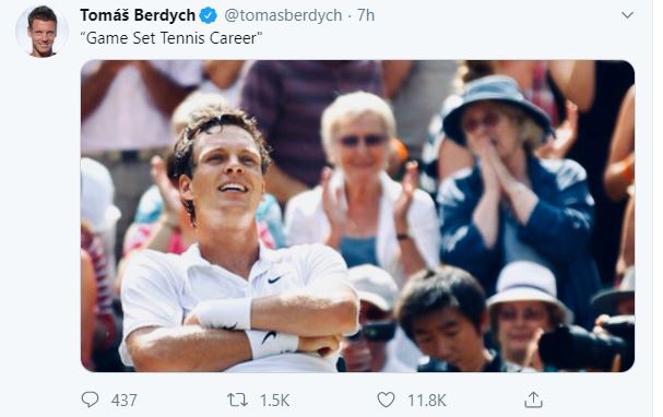 Czech Republic’s Tomas Berdych announces retirement from tennis
