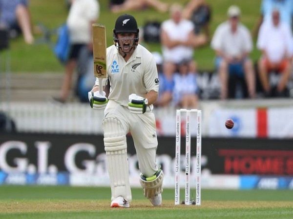 New Zealand batsman Tom Latham in action against England (Photo/ ICC Twitter)