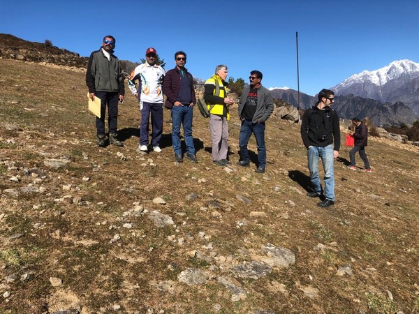 Gerard Bernad conducting inspection in Uttarakhand 