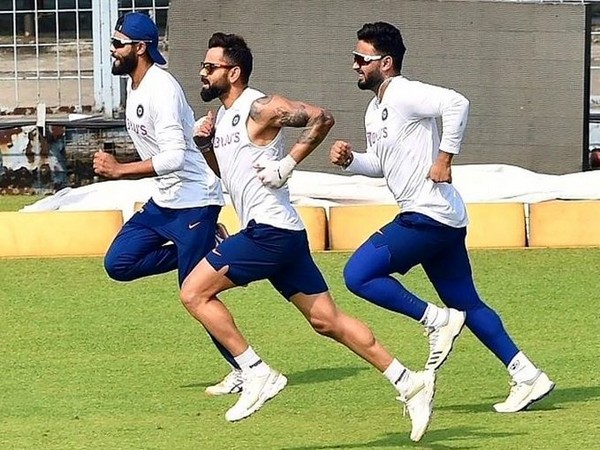 Ravindra Jadeja, Virat Kohli, and Rishabh Pant. (L-R) (Photo/Virat Kohli Twitter)