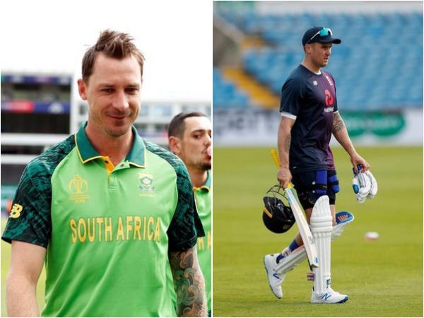 Dale Steyn (L) and Jason Roy (R) 