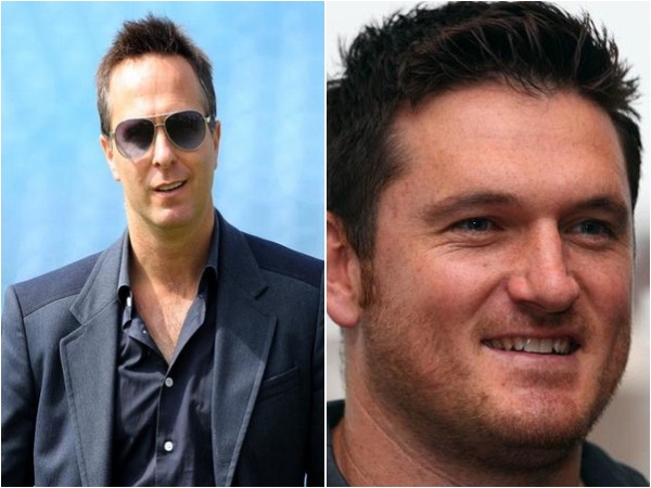 Michael Vaughan (L) and Graeme Smith (R)