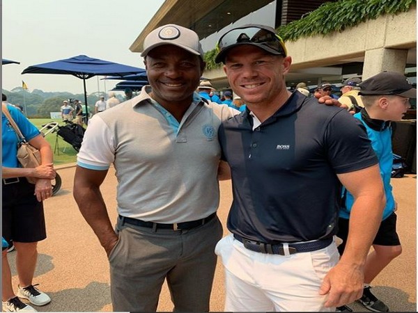 David Warner with Brian Lara (Photo/ David Warner Instagram)