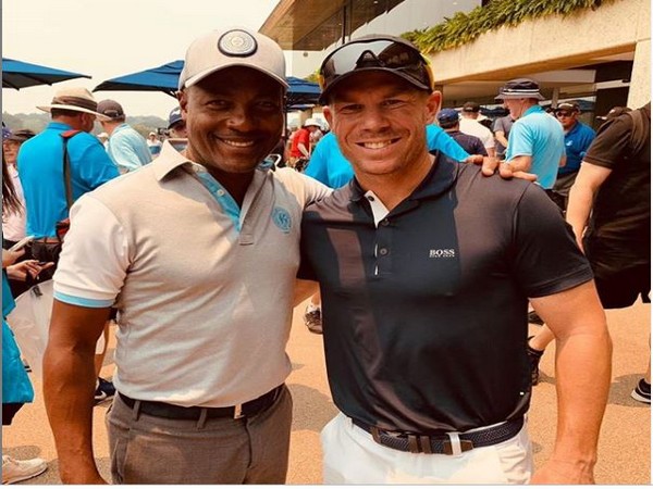 Brian Lara with David Warner (Photo/ Brian Lara Instagram)