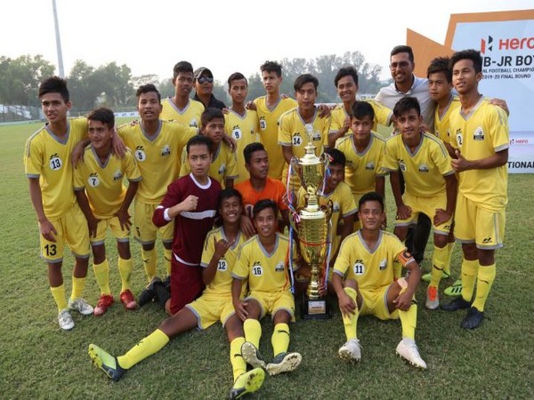 Meghalaya secureda 3-0 win over Arunachal Pradesh to lift the title. (Photo/ Indian Football Team Twitter)