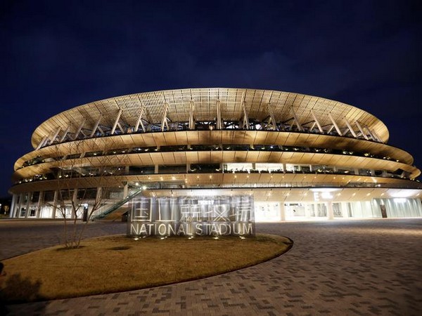 The New National Stadium, the main stadium of Tokyo 2020 Olympics and Paralympics.