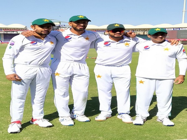 Pakistan's century scorers after their inning. (Photo/Pakistan Cricket Twitter)