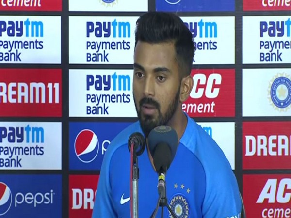 KL Rahul addressing a post-match conference in Hyderabad on Friday. 
