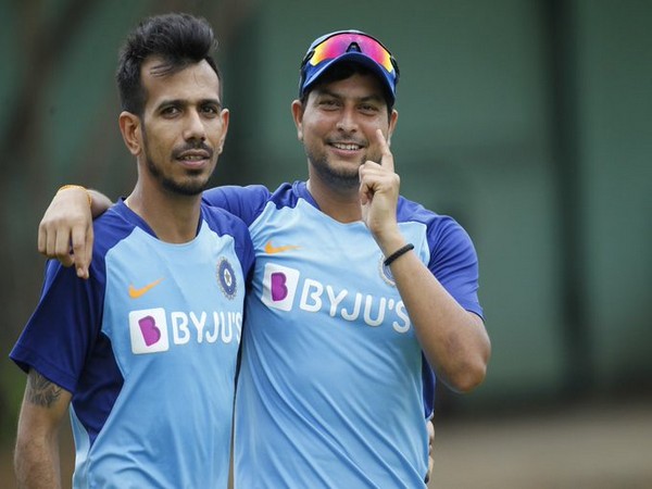 Yuzvendra Chahal with Kuldeep Yadav ( Photo/Yuzvendra Chahal Twitter)