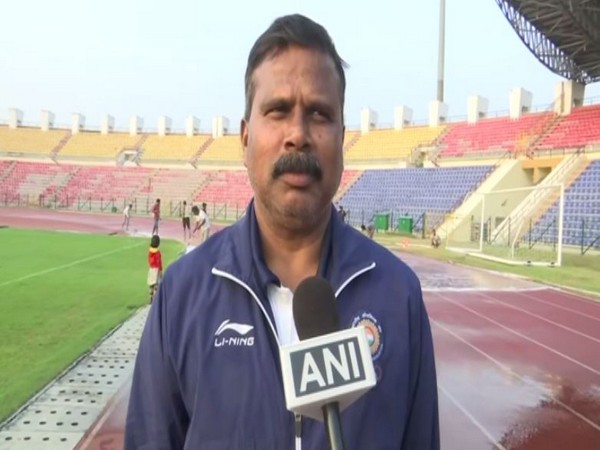 Assam's athletics coach Nipon Das talking to ANI.
