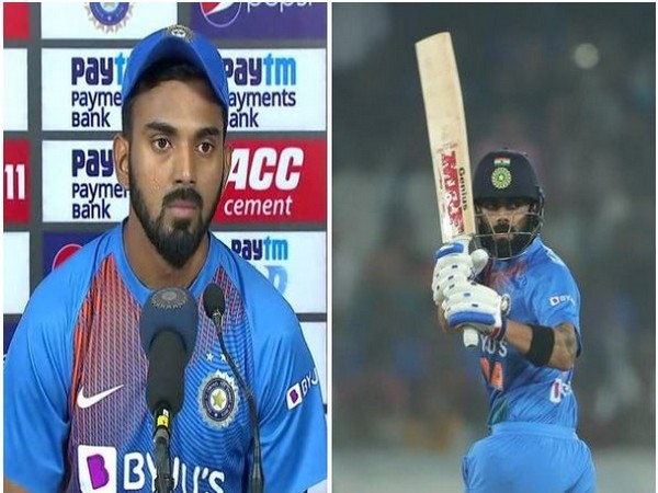 KL Rahul (L) and Virat Kohli (R-Photo/ICC Twitter) 