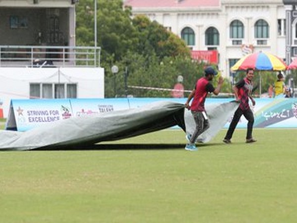 The third match between Pakistan and England called-off due to rain. (Photo/Pakistan Cricket Twitter)