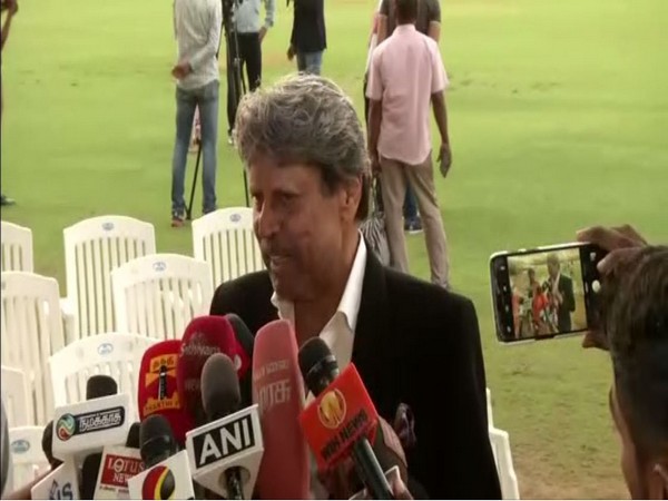 Former Indian cricketer Kapil Dev talking to reporters in Chennai on Saturday. Photo/ANI