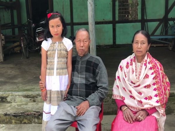 Ngangom Bala Devi's parents at their family home in Imphal