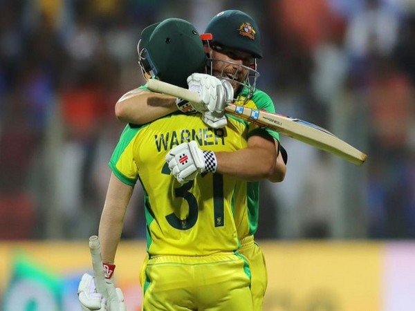 Aaron Finch and David Warner (Photo/ ICC Twitter)