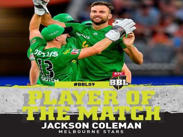 Melbourne Stars' Jackson Coleman (Image: BBL Twitter)