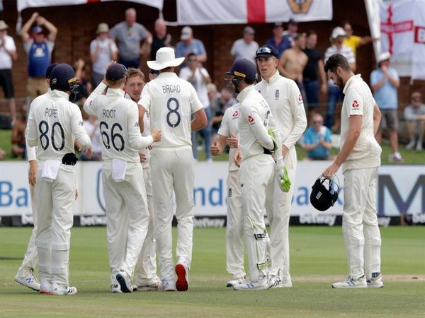 England team celebrating after taking a wicket. (Photo/ICC Twitter)
