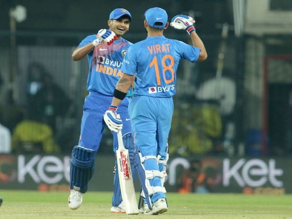 India batsman Shreyas Iyer with skipper Virat Kohli (Photo/ BCCI Twitter) 