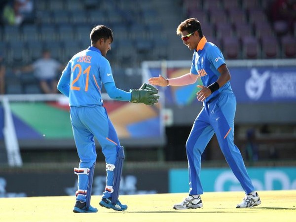 With this victory, India secured their semi-final spot in the tournament. (Photo/ Cricket World Cup Twitter) 