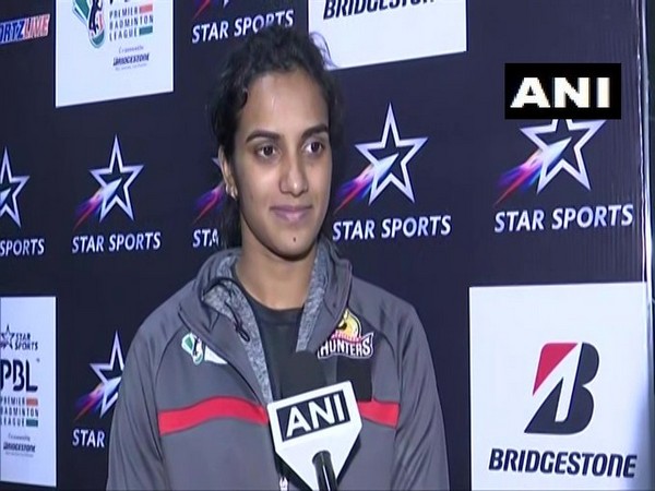 Shuttler PV Sindhu speaking to ANI in Lucknow on Sunday