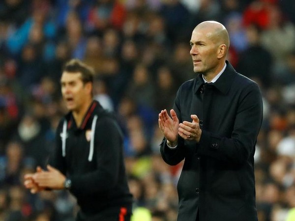 Real Madrid coach Zinedine Zidane 