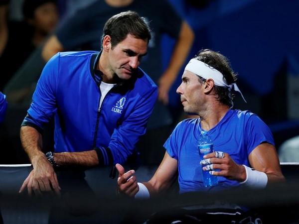 Roger Federer and Rafael Nadal 