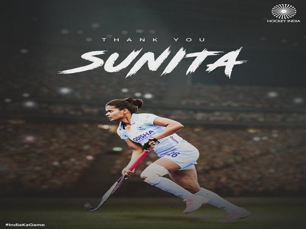 Indian women's hockey team defender Sunita Lakra (Phot/Hockey India Twitter)