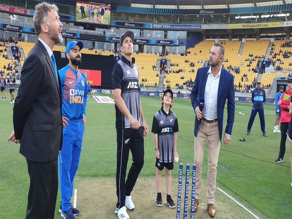 Both the captains in the middle for the toss. (Photo/BCCI Twitter)