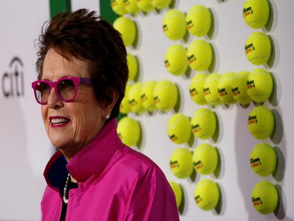 Former American tennis player Billie Jean King