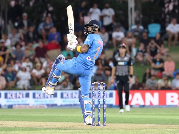 Opening batsman KL Rahul in action against New Zealand (Photo/ BCCI Twitter)