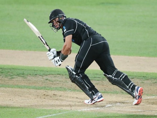 Kiwi batsman Ross Taylor in action against India (Photo/ ICC Twitter)