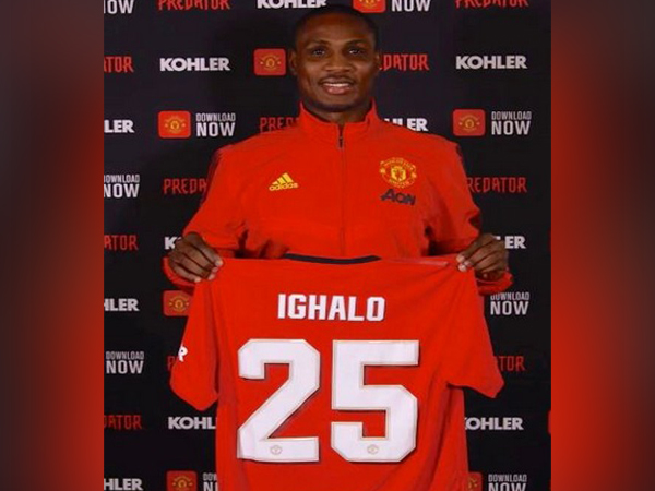 Manchester United's new member Odion Ighalo (Photo/ Manchester United Twitter) 