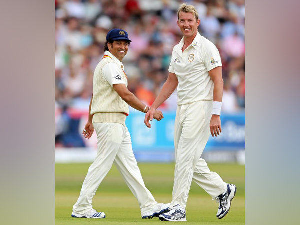 Sachin Tendulkar and Brett Lee 