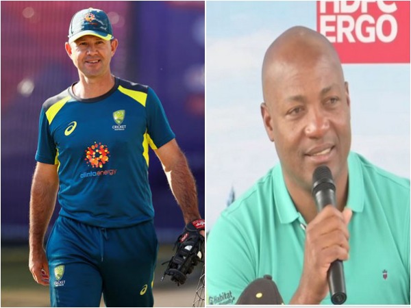 Ricky Ponting (L) and Brian Lara (R)