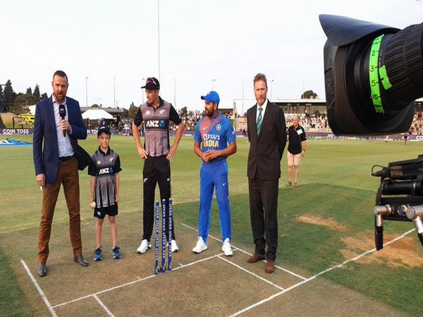 Both the captains in the middle for the toss. (Photo/BCCI Twitter)