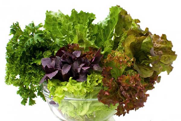 Leafy green vegetables