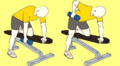 One-Arm Dumbbell Rows 