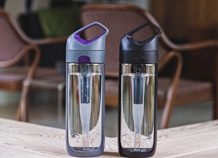 Filtered water bottle