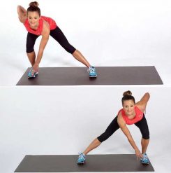 Lateral lunges