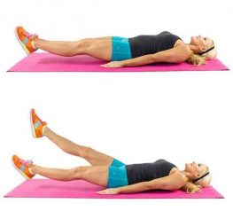 Flutter Kicks for Glute Activation 