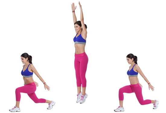 Jumping Lunges