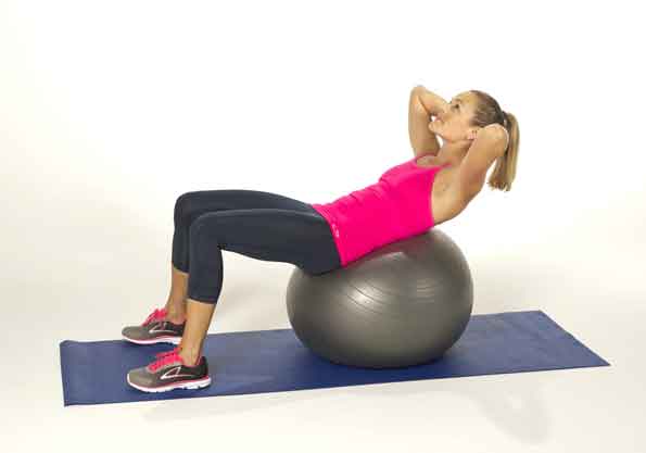 Exercise Ball Crunch