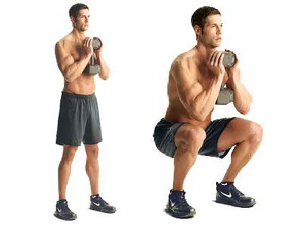 Crush-Grip Goblet Squats