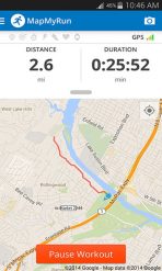 Map My Run Fitness App