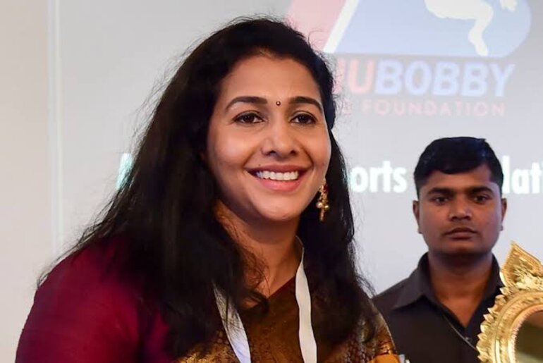 Anju Bobby George Honoured with Woman Of the Year Award Anju Bobby George