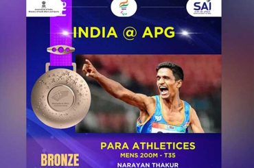Medal Rush at Asian Para Games: Narayan Thakur Claims Bronze in Men's 200m-T35 Final