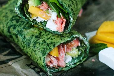 Spinach Egg Wrap