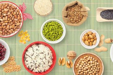 Peas, nuts, and seeds