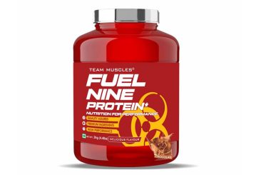 TM WITH TEAM MUSCLES Fuel Nine Whey Protein