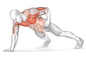 One-arm push-ups